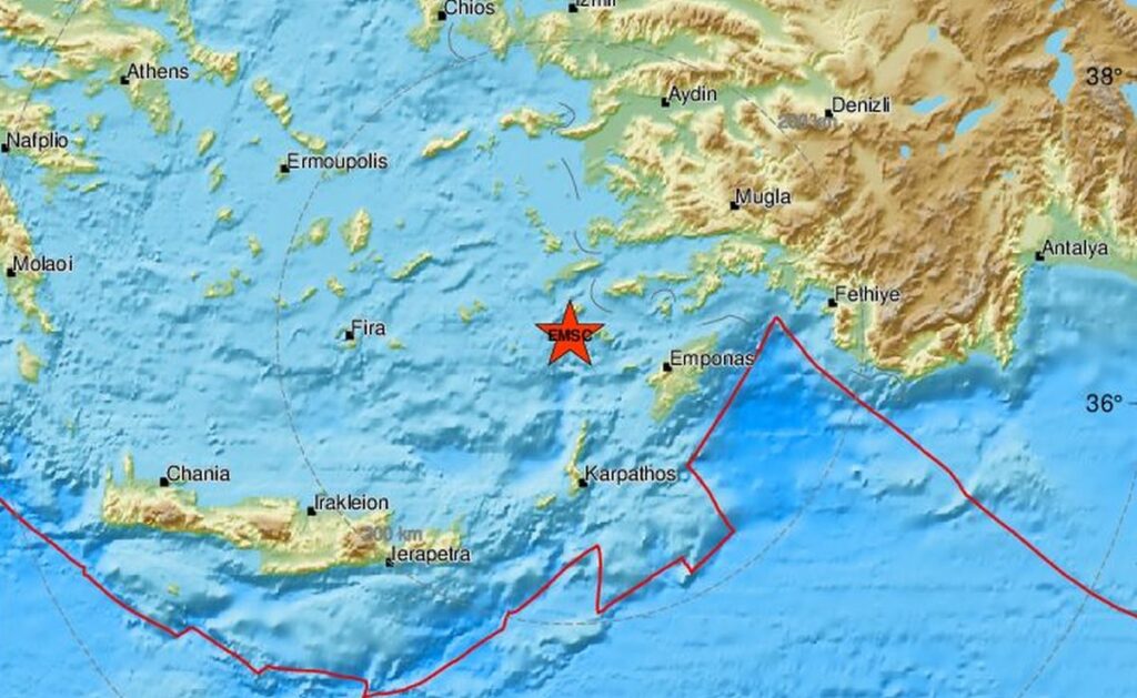 Σεισμός 4,4 Ρίχτερ στη Νίσυρο
