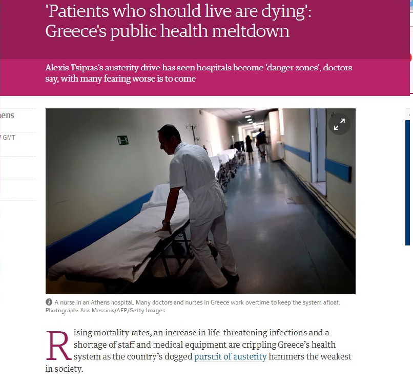Σάλος με το δημοσίευμα Guardian για τα δημόσια νοσοκομεία στην Ελλάδα