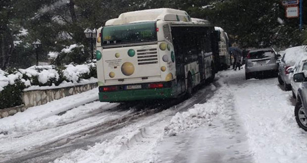 Ηράκλειο:  Ατυχήματα στους δρόμους λόγω παγετού