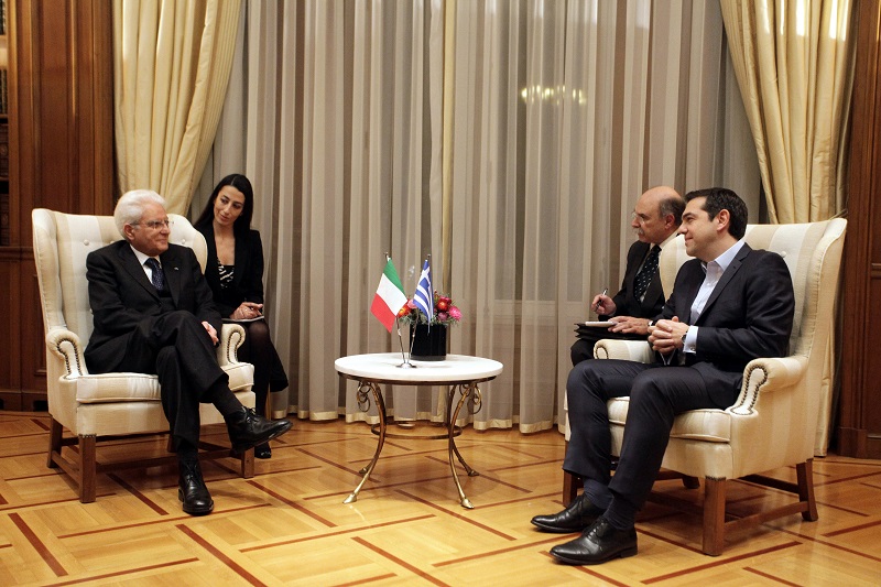 Η συνεργασία  Ελλάδας – Ιταλίας στο τραπέζι της συνάντησης Τσίπρα – Ματαρέλα