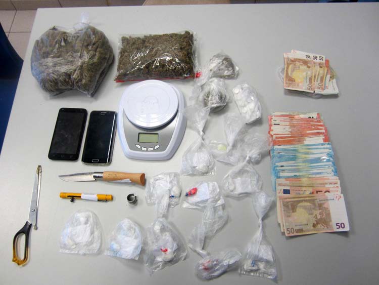 Λάρισα: Δύο συλλήψεις για χάπια, κοκαΐνη και χασίς