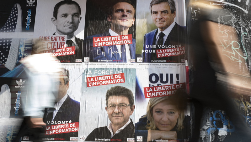 Γαλλία – Προεδρικές: Από 22% Λε Πεν και  Μακρόν σύμφωνα με δημοσκοπήσεις