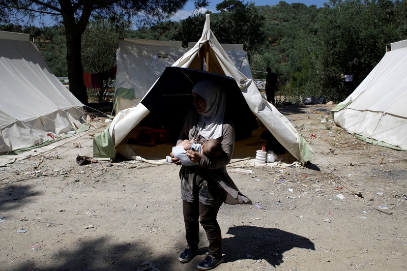 Μόρια Λέσβου: Απεργία πείνας Σύρων προσφύγων