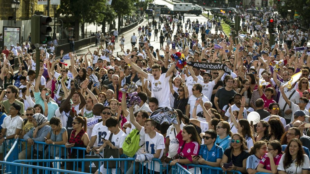 Mαδρίτη: Θριαμβευτική υποδοχή στους πρωταθλητές