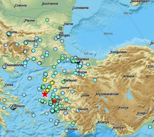 Τουρκία: Η στιγμή του σεισμού μεταξύ Λέσβου και Χίου (Videos)