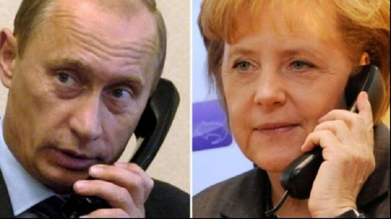 Τηλεφωνική επικοινωνία Μέρκελ-Πούτιν