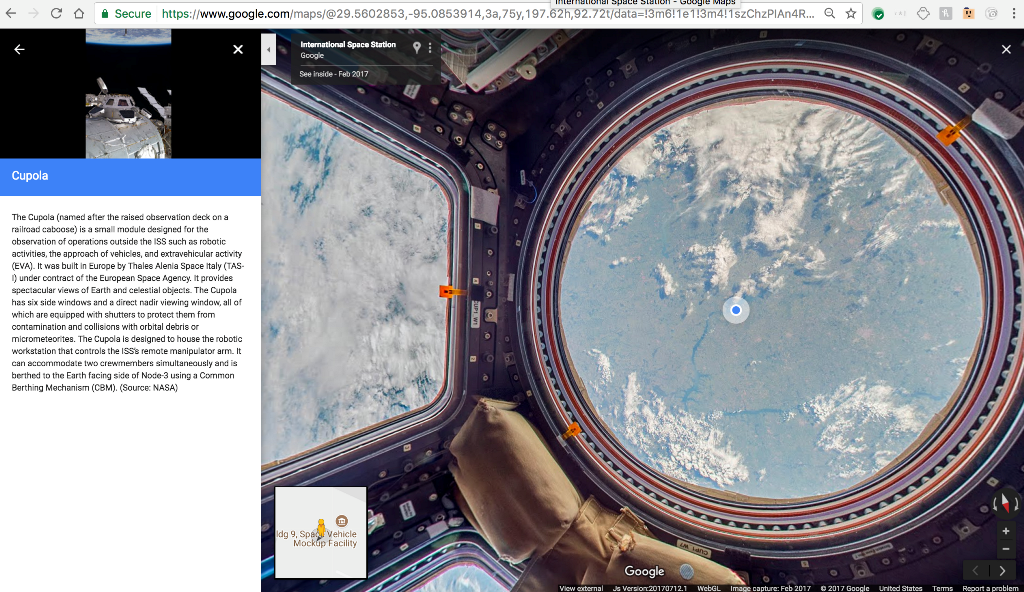 Κάντε «βόλτα» στον Διεθνή Διαστημικό Σταθμό μέσω των Google Maps