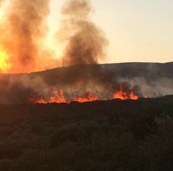 Φωτιά σε παλιά χωματερή στην Αλεξανδρούπολη