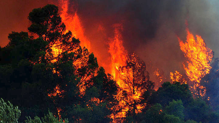 Δύο πυρκαγιές μαίνονται στην Ηλεία