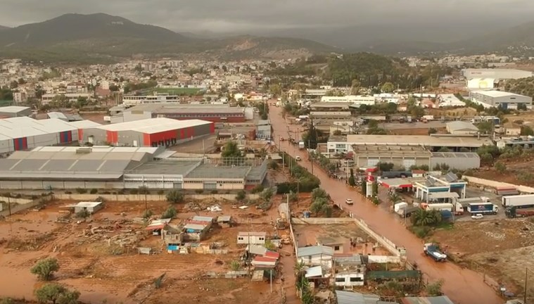 Συγκλονιστικό βίντεο από drone αποτυπώνει την καταστροφή στην Ελευσίνα