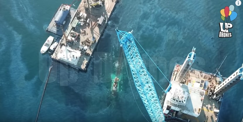 Η ανέλκυση του Αγία Ζώνη ΙΙ σε ένα εντυπωσιακό βίντεο από drone