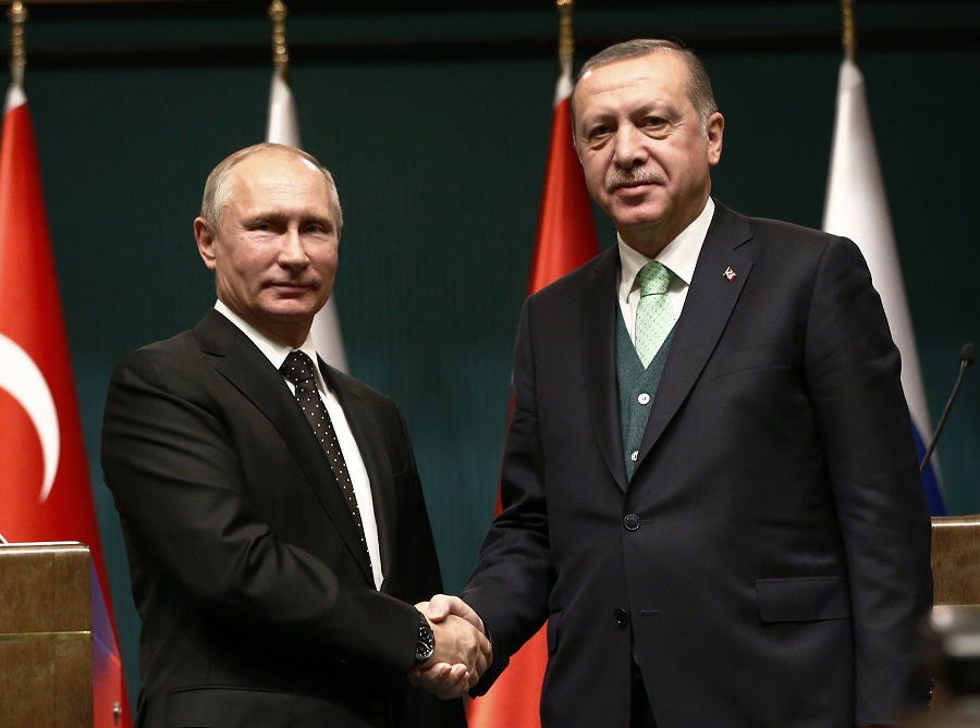 Υπέρ της ίδρυσης παλαιστινιακού κράτους Πούτιν-Ερντογάν