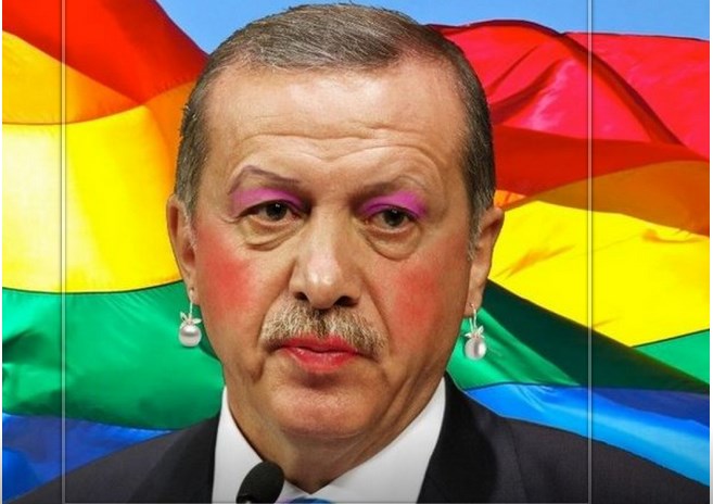 Έλληνες Anonymous χάκαραν τουρκικό site και «έβγαλαν» γκέι τον Ερντογάν (Photos)