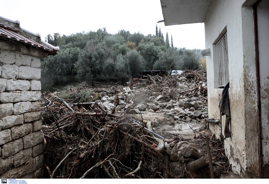 Αιτωλοακαρνανία: Στα 1.115 τα σπίτια που υπέστησαν ζημιές από την κακοκαιρία τον Δεκέμβριο