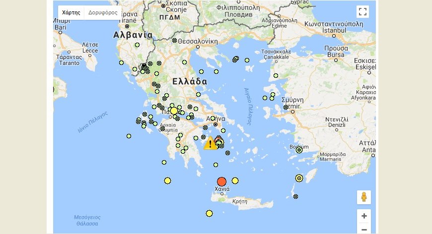 Σεισμός 4,2 Ρίχτερ αισθητός στην Αττική