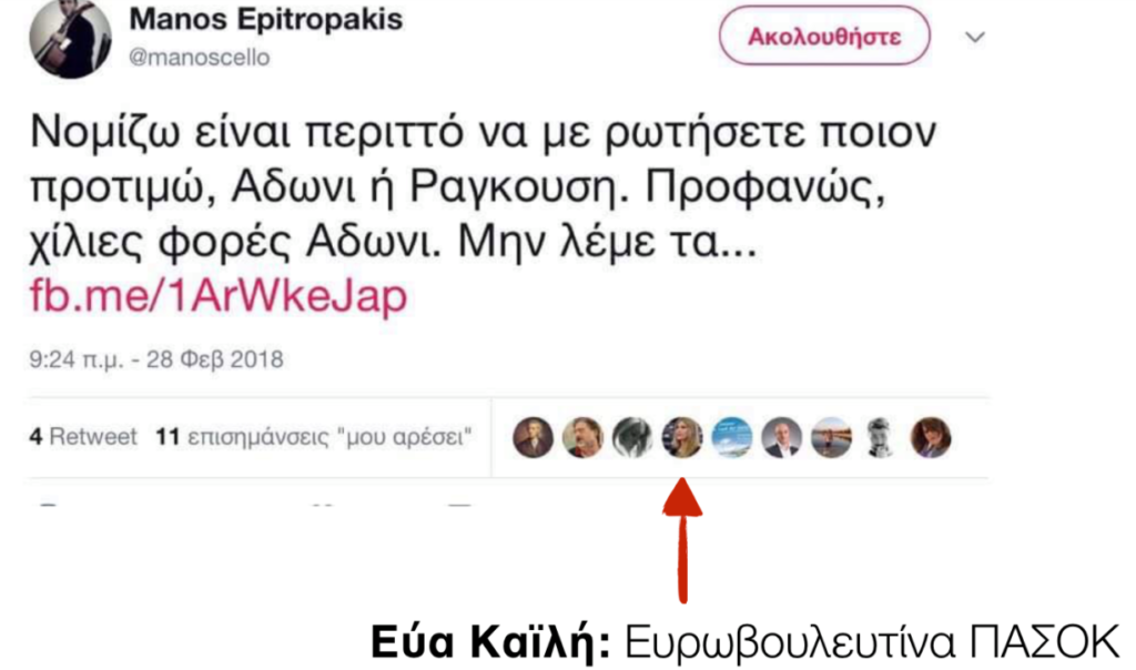 Η Καϊλή δεν κρύβει την αγάπη της για τον Άδωνι