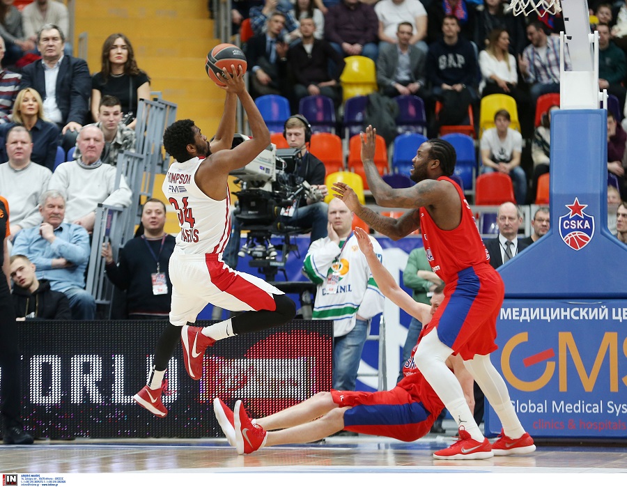 Euroleague: Ηττήθηκε από την ΤΣΣΚΑ ο Ολυμπιακός (89-81)