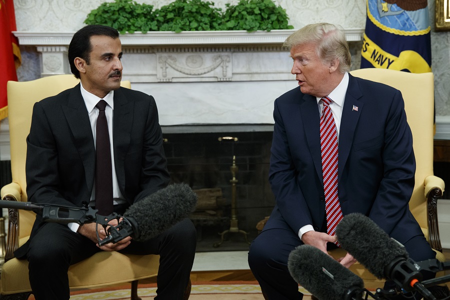 Τραμπ: «Εξαιρετικές» οι σχέσεις με το Κατάρ