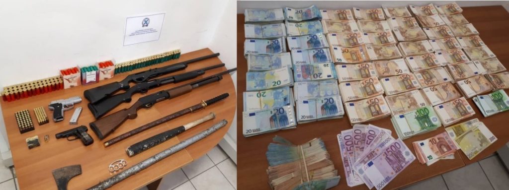Βέροια: Πατέρας και γιος έκρυβαν όπλα και 250.000 ευρώ