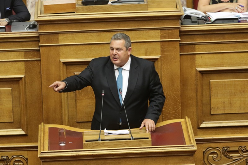 Έκτακτη δήλωση Καμμένου από την Βουλή