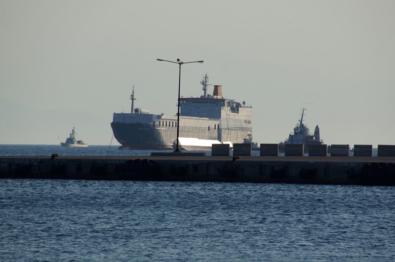 Προσάραξη φορτηγού πλοίου στη βόρεια Εύβοια