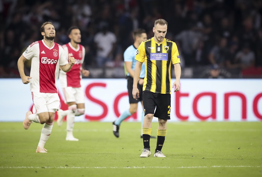 Δεν τα κατάφερε η ΑΕΚ στο Άμστερνταμ – Ήττα (3-0) από τον ανώτερο Άγιαξ (Video)