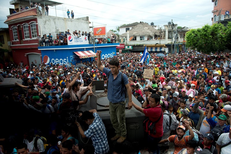 Ονδούρα: Συλλαλητήριο για το «καραβάνι» των μεταναστών