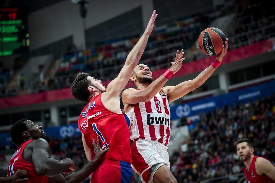 Ήττα στις λεπτομέρειες (69-65) για τον Ολυμπιακό από την ΤΣΣΚΑ