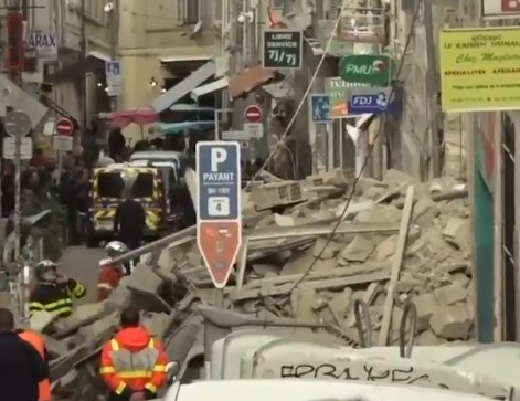 Γαλλία: Κατέρρευσαν δύο κτίρια στο κέντρο της Μασαλίας (Video)