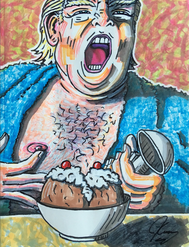 Ο Τζιμ Κάρεϊ τα «χώνει» στον Τραμπ με γελοιογραφίες του (Photo)