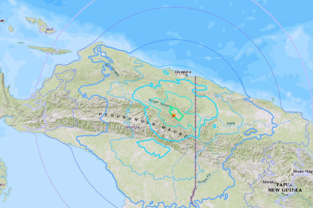 Σιγκαπούρη: Σεισμός 6,2 βαθμών κοντά στην Τζαγιαπούρα στην Ινδονησία