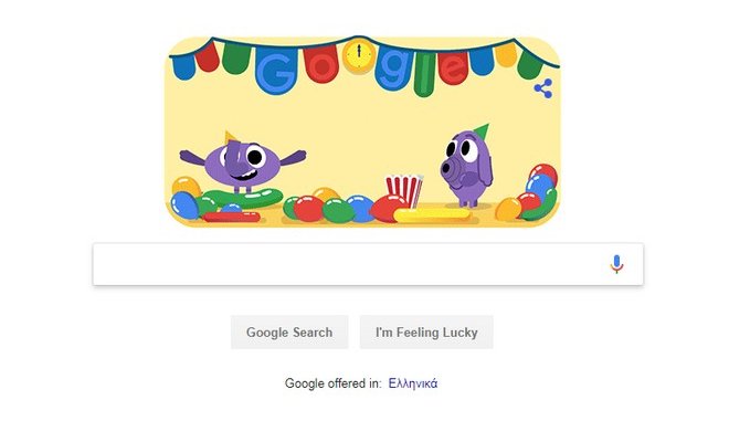 Πρωτοχρονιά 2019: Το doodle της Google για το Νέο Έτος