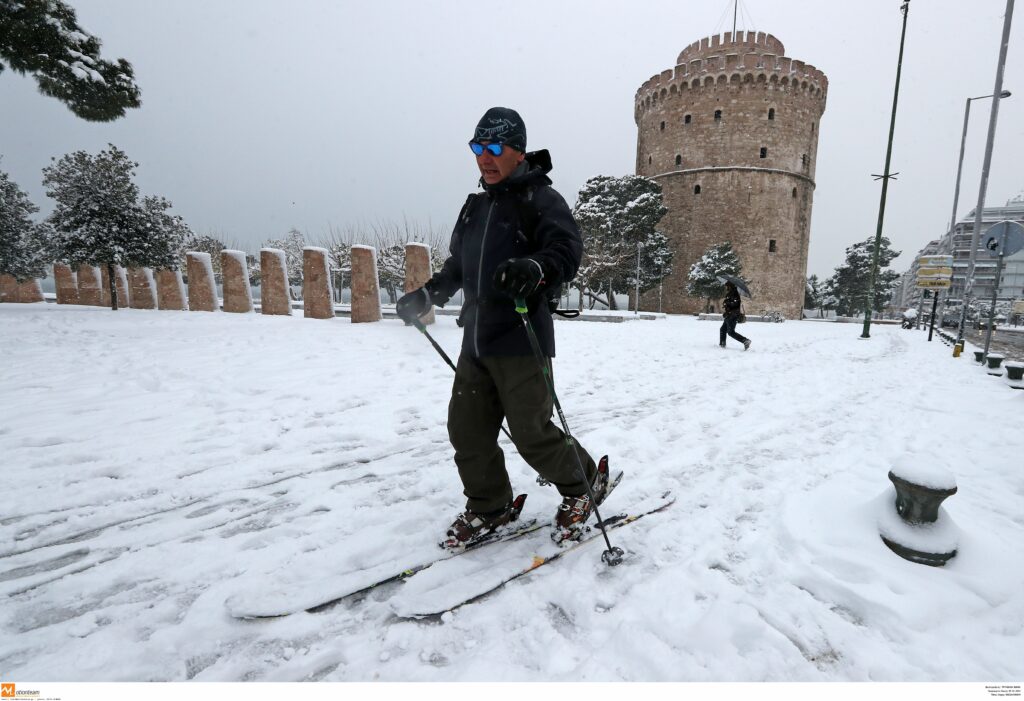 Ο σκιέρ του… Λευκού Πύργου (Photos)