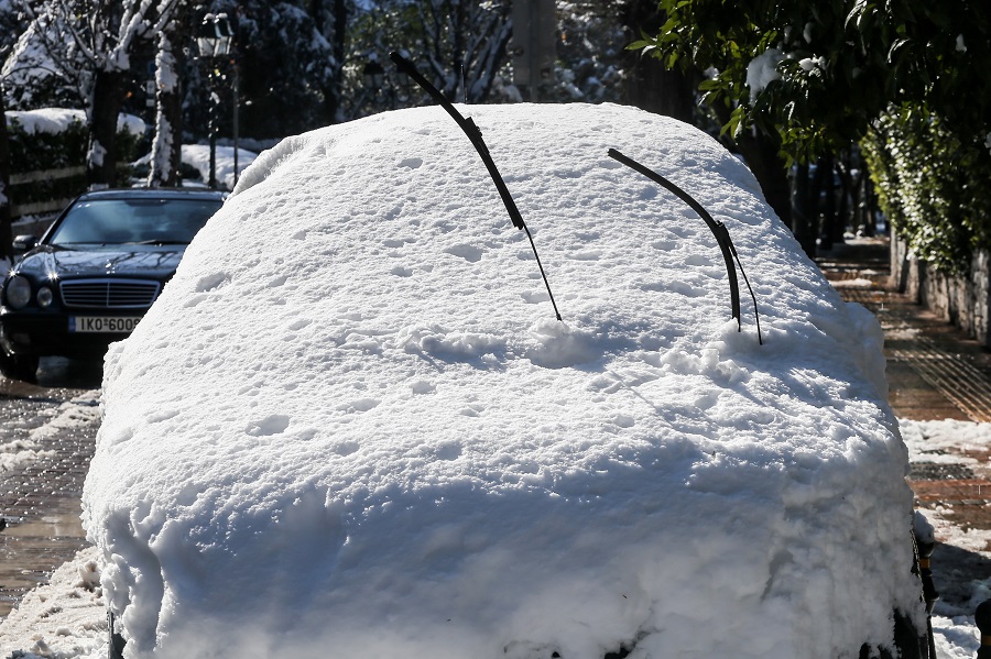 Αστεροσκοπείο: «Ρεκόρ» έφερε η τελευταία κακοκαιρία – Το 63% της χώρας καλύφθηκε με χιόνι