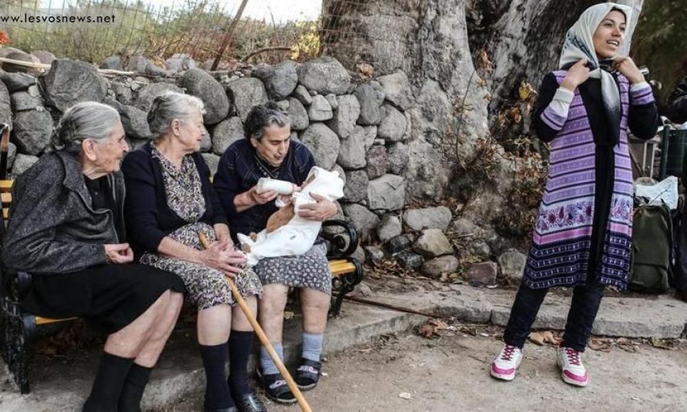 Το συγκινητικό αντίο της Σκάλας Συκαμνιάς στην γιαγιά Μαρίτσα