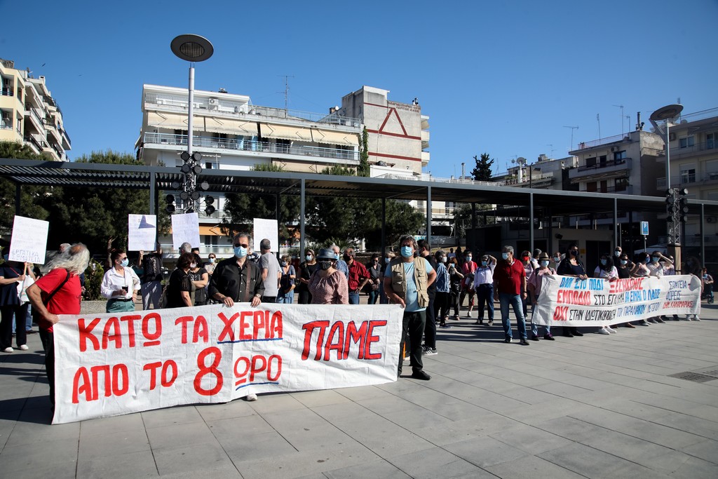 Θεσσαλονίκη: Ένταση μεταξύ ΠΑΜΕ και αστυνομίας κατά την αποχώρηση Μητσοτάκη