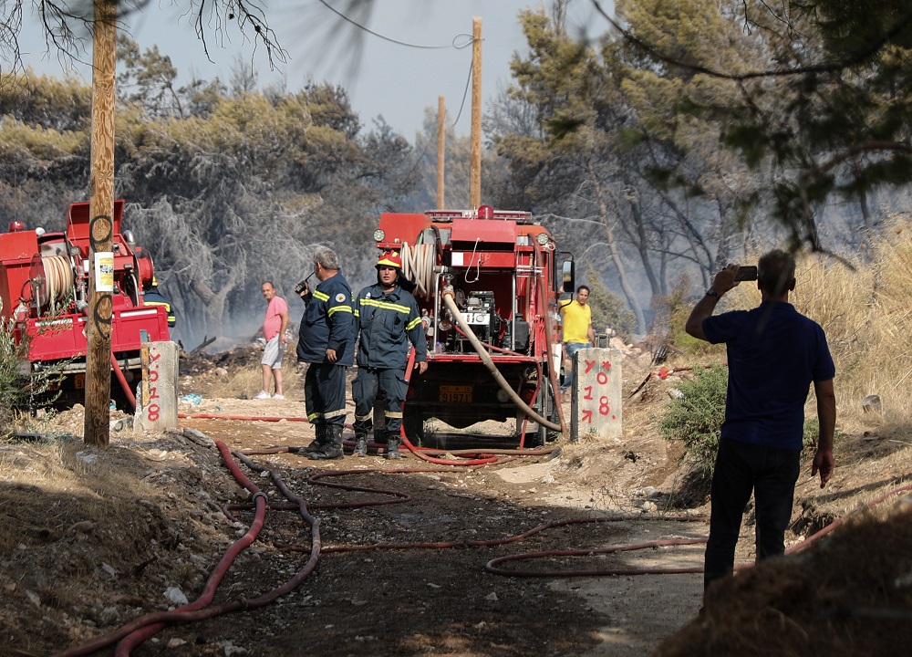 Υπό μερικό έλεγχο πυρκαγιά κοντά στην ΕΟ Πύργου-Αρχαίας Ολυμπίας