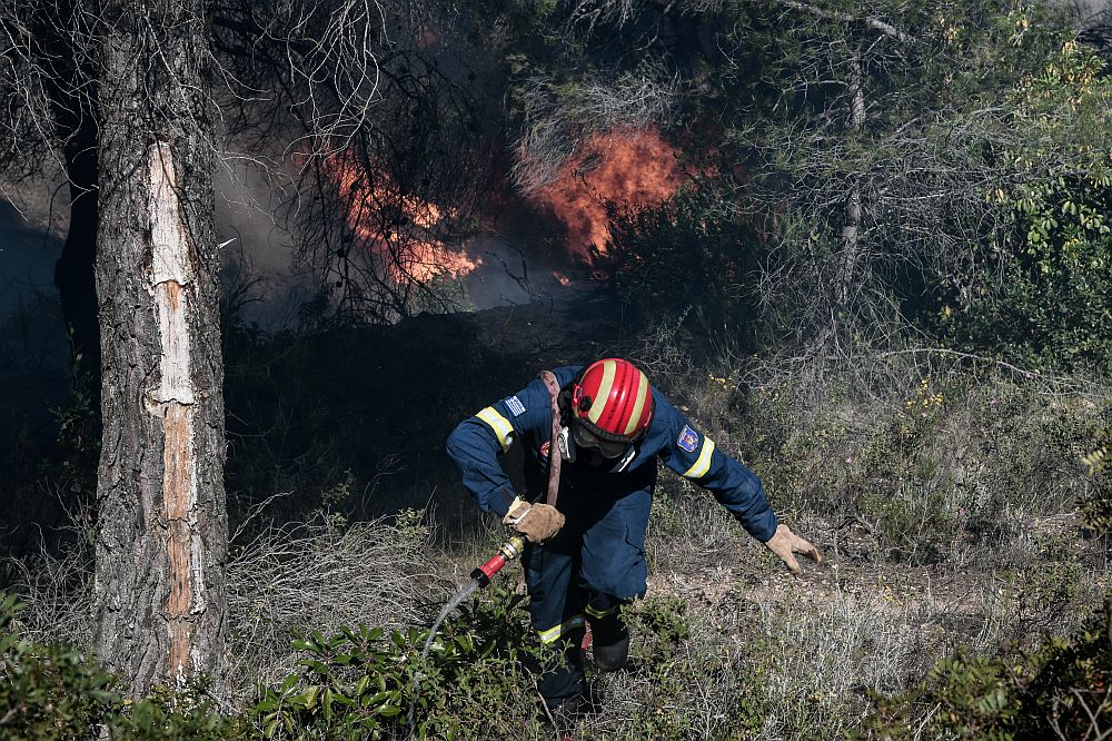 Φωτιά στη Λάρισα – Επί τόπου ισχυρές πυροσβεστικές δυνάμεις