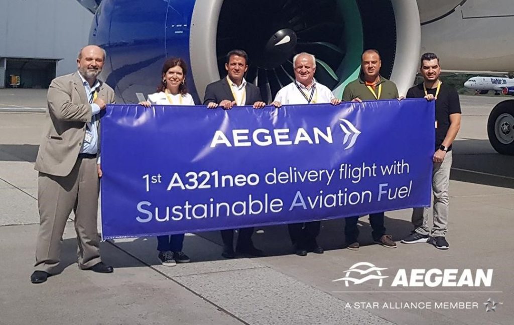 Η AEGEAN παρέλαβε ένα ακόμη αεροσκάφος Α321neo και πραγματοποίησε την πρώτη δοκιμαστική πτήση με βιώσιμα αεροπορικά καύσιμα (SAF) στην Ελλάδα