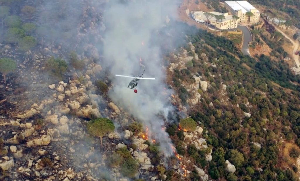 Καταστροφικές πυρκαγιές στον Λίβανο – Ένας νεκρός