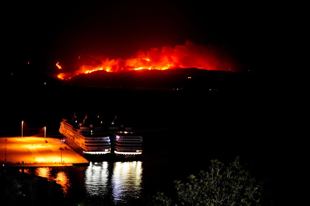 Εικόνες αποκάλυψης από την πυρκαγιά στη Φωκίδα – «Η φωτιά πάει όπου θέλει» (Photos)