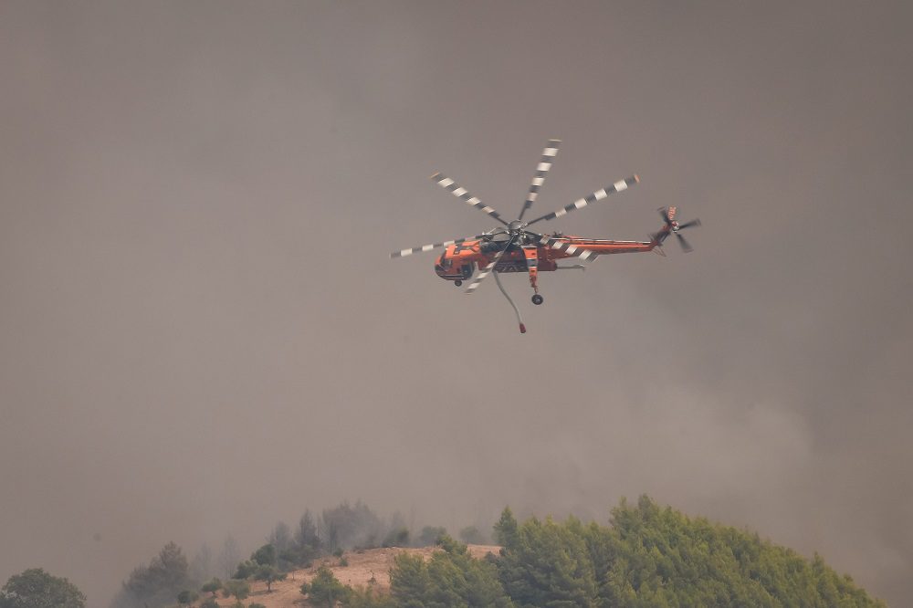 Αρκαδία: Εκτός ελέγχου η φωτιά στη Γορτυνία, καλύτερη εικόνα στη Μεγαλόπολη