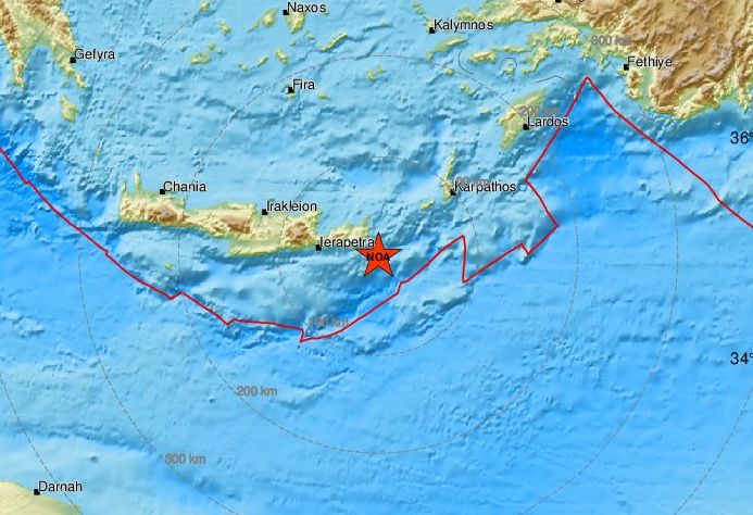 Σεισμός στην Κρήτη: Έγινε αισθητός μέχρι την Κύπρο