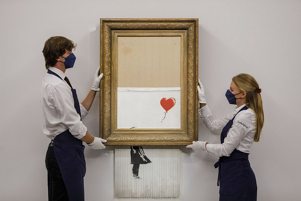 Ο κατεστραμμένος «Banksy» πωλήθηκε για 22 εκατομμύρια ευρώ