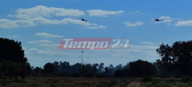 Υπό έλεγχο η πυρκαγιά στην αεροπορική  βάση Αράξου Αχαΐας