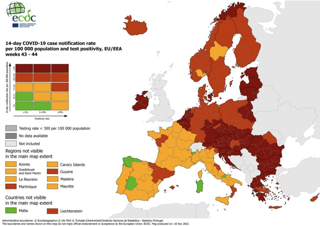 ECDC-Κορονοϊός: Η Ελλάδα μεταξύ των 10 χωρών που εμπνέουν τη μεγαλύτερη ανησυχία