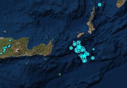 Νύχτα με δεκάδες σεισμικές δονήσεις μεταξύ Κρήτης και Κάσου