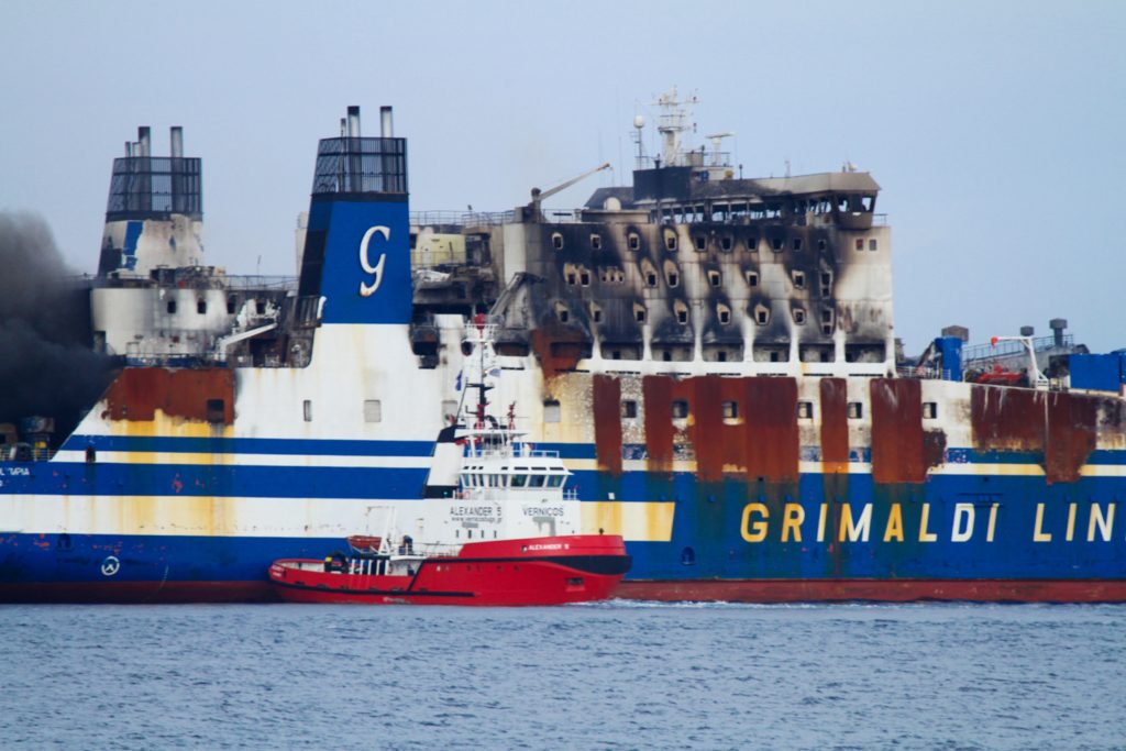 Euroferry Olympia: Και έκτη απανθρακωμένη σορός εντοπίστηκε στο πλοίο