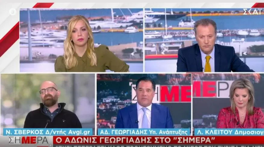 Καβγάς on air μεταξύ Άδωνη-Σβέρκου: Είστε τηλεπλασιέ και ανάγωγος – Ντροπή σας! (Video)