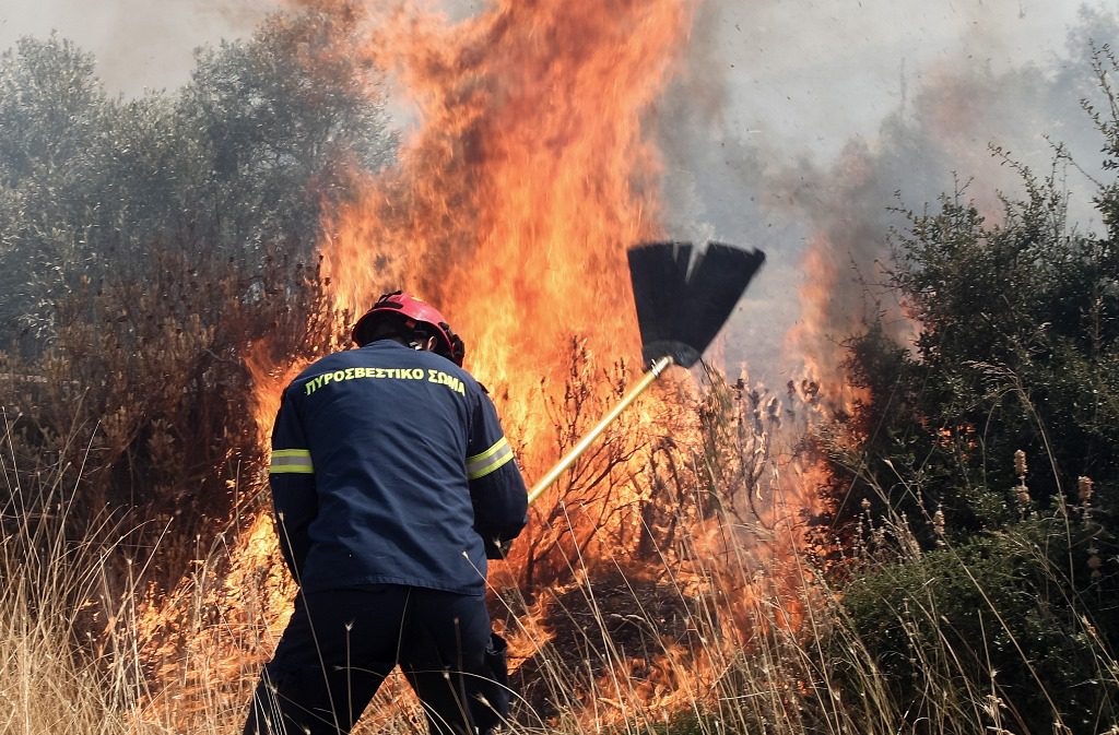 Συναγερμός για πυρκαγιά στη Βοιωτία – Καίει σε χαμηλή βλάστηση